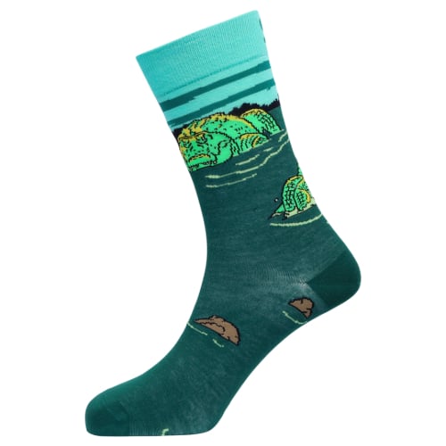 Swamp Gator Natural Bamboo Knit Socks