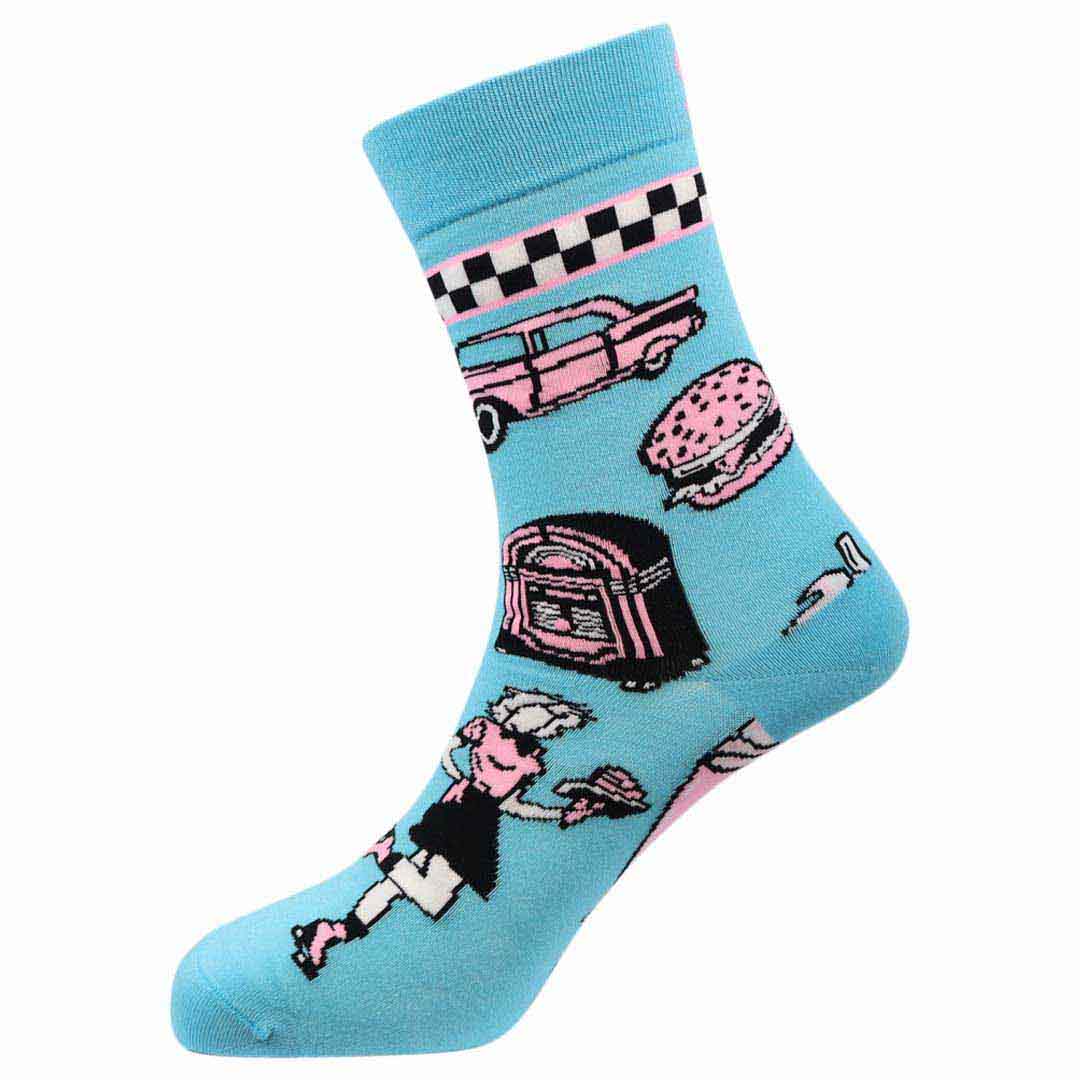 The Diner Natural Bamboo Knit Socks