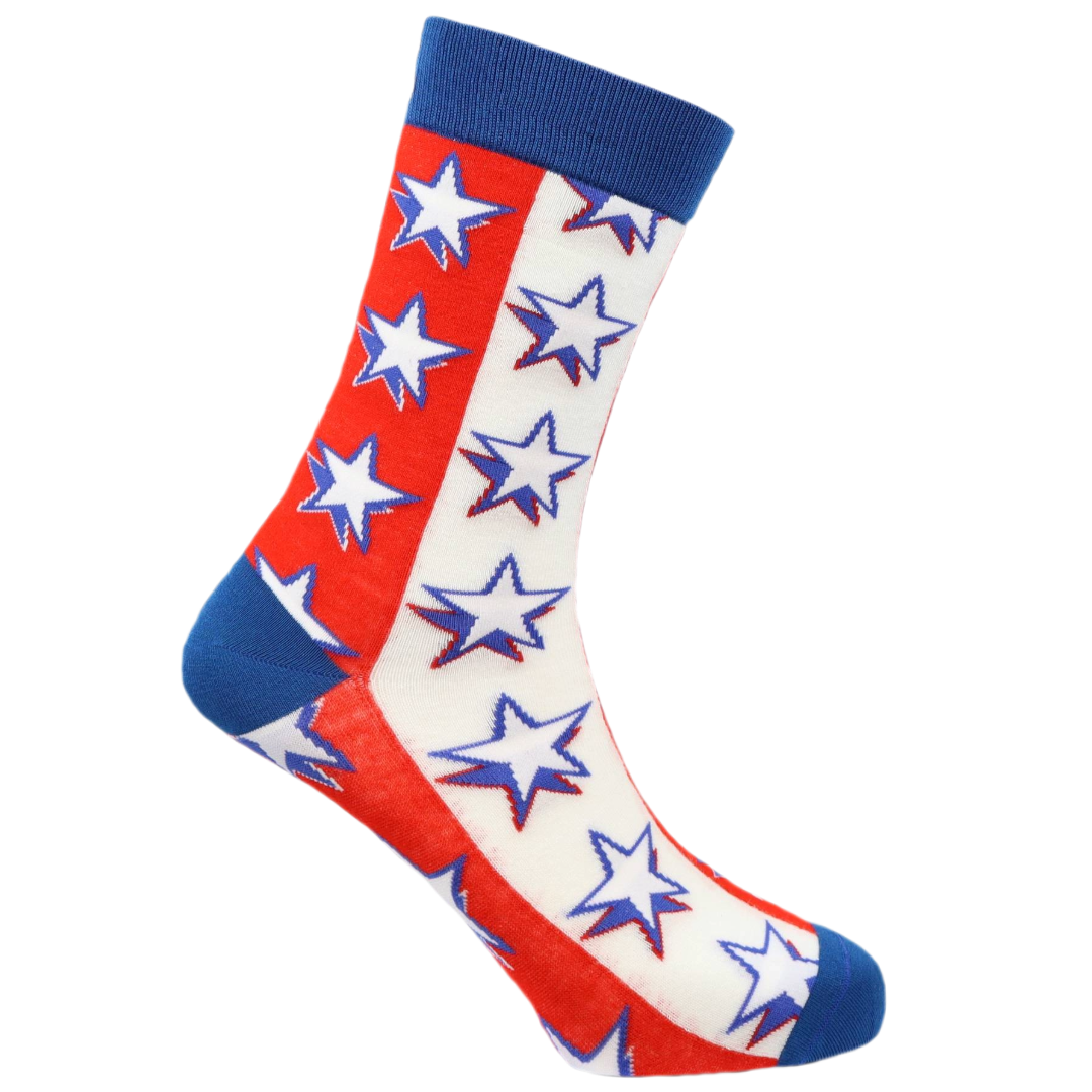 USA Stripes Natural Bamboo Knit Socks