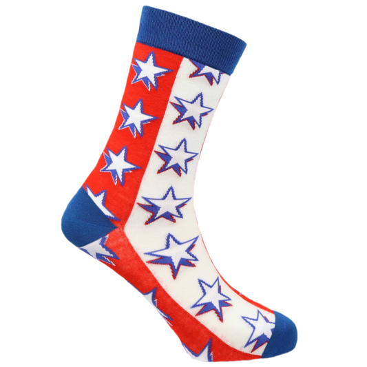 USA Stripes Natural Bamboo Knit Socks