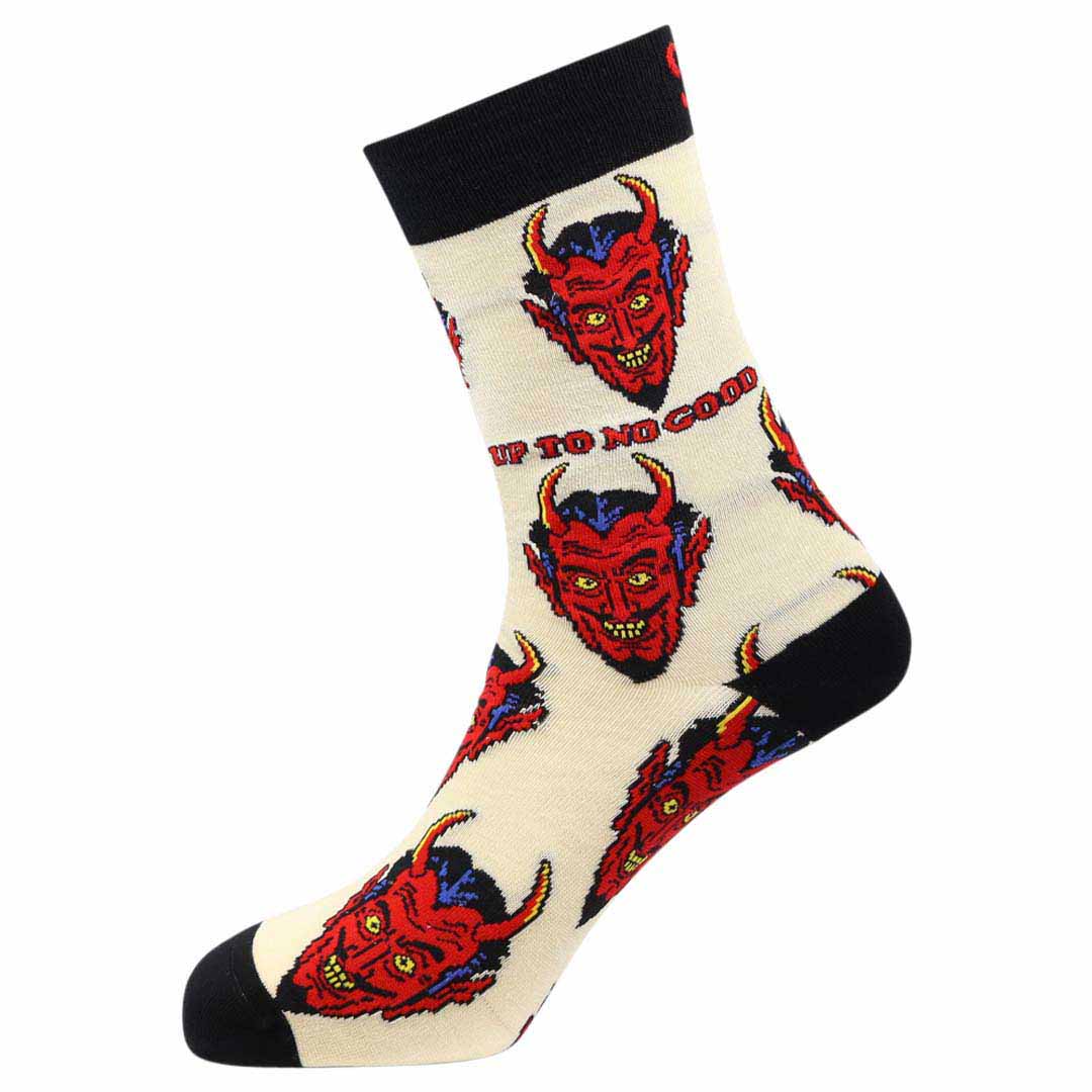 Up To No Good Natural Bamboo Knit Socks