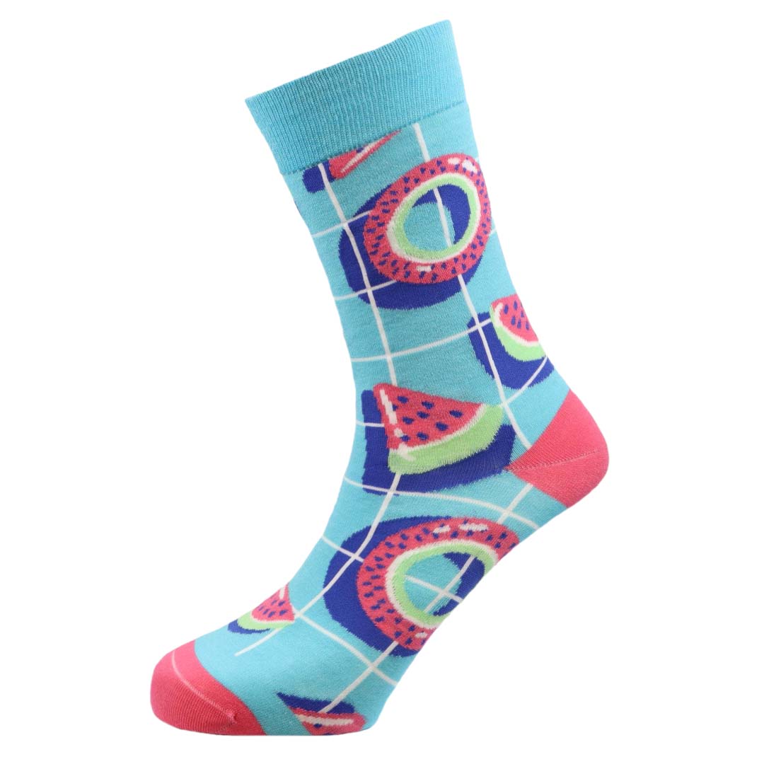 Watermelon Natural Bamboo Knit Socks