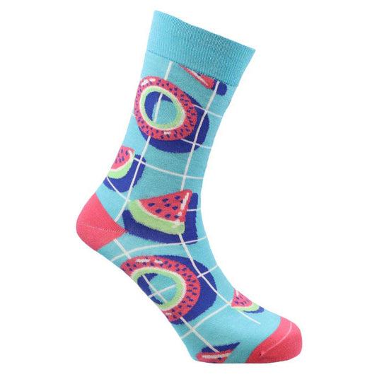 Watermelon Natural Bamboo Knit Socks