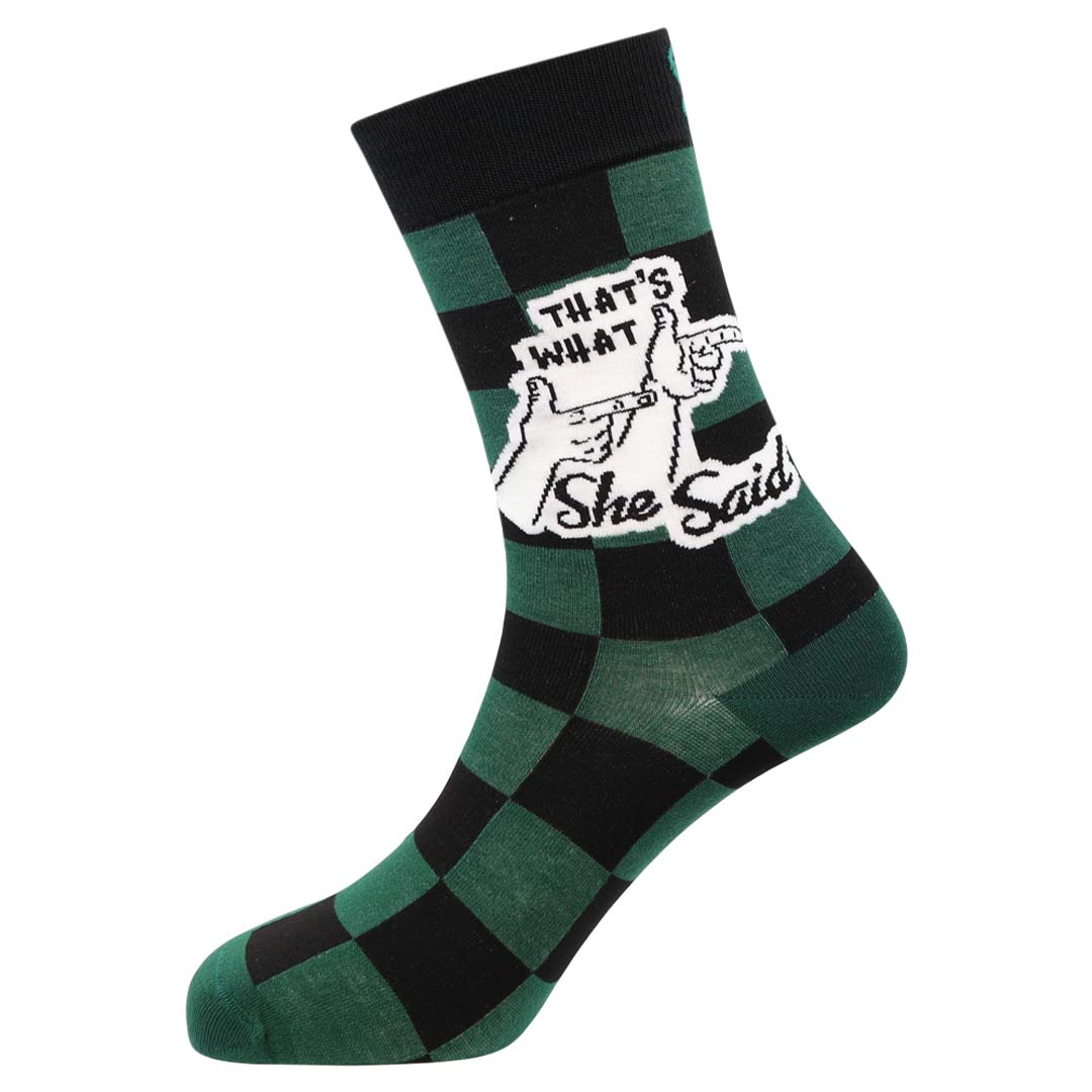 What She Said Natural Bamboo Knit Socks