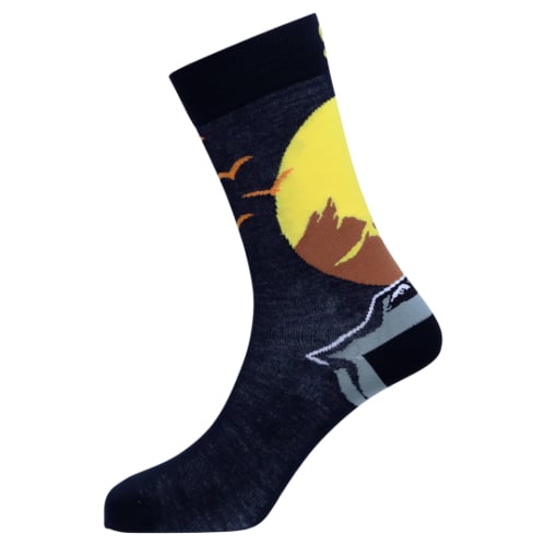 Wolfie Natural Bamboo Knit Socks