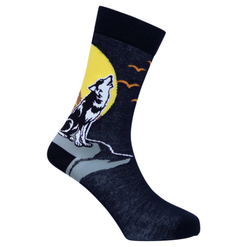 Wolfie Natural Bamboo Knit Socks