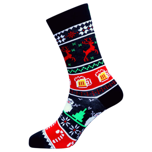 Xmas Sweater Natural Bamboo Knit Socks