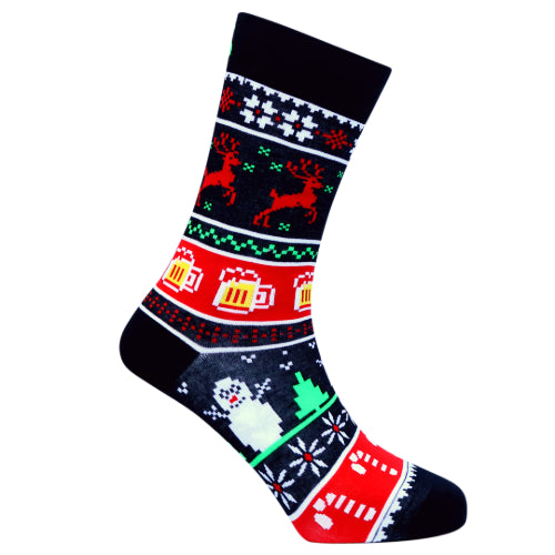 Xmas Sweater Natural Bamboo Knit Socks