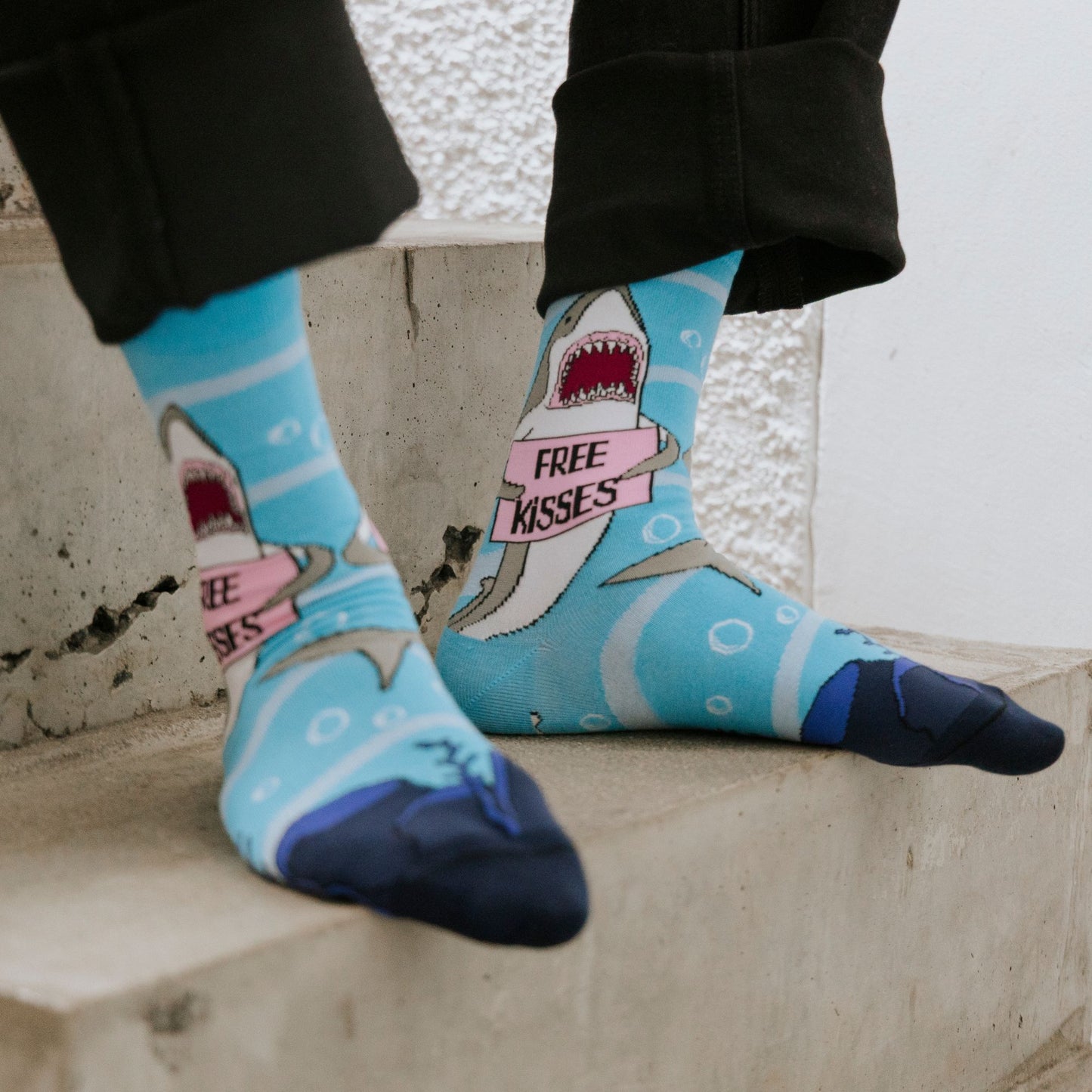Free Kisses Funny Bamboo Socks
