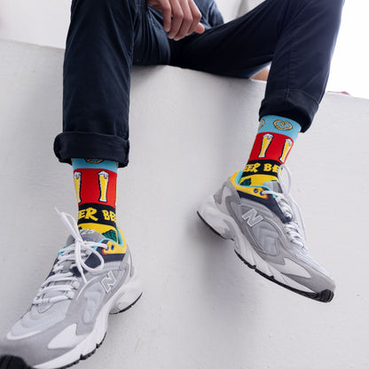 Because Beer Funny Drinking Bamboo Knit Socks