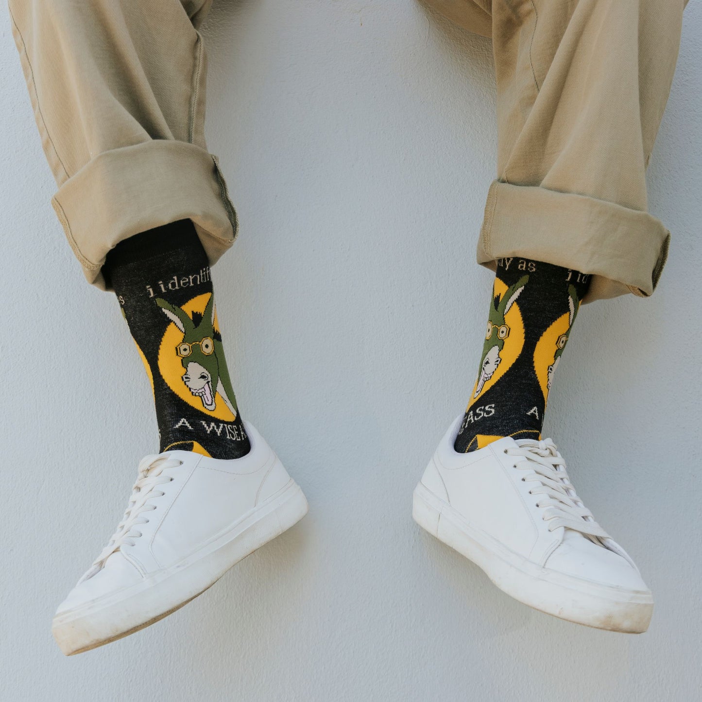 Wise ass Natural Bamboo Knit Socks