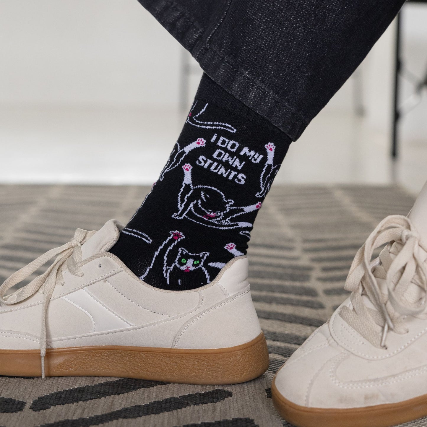 Stunt Man Natural Bamboo Knit Socks