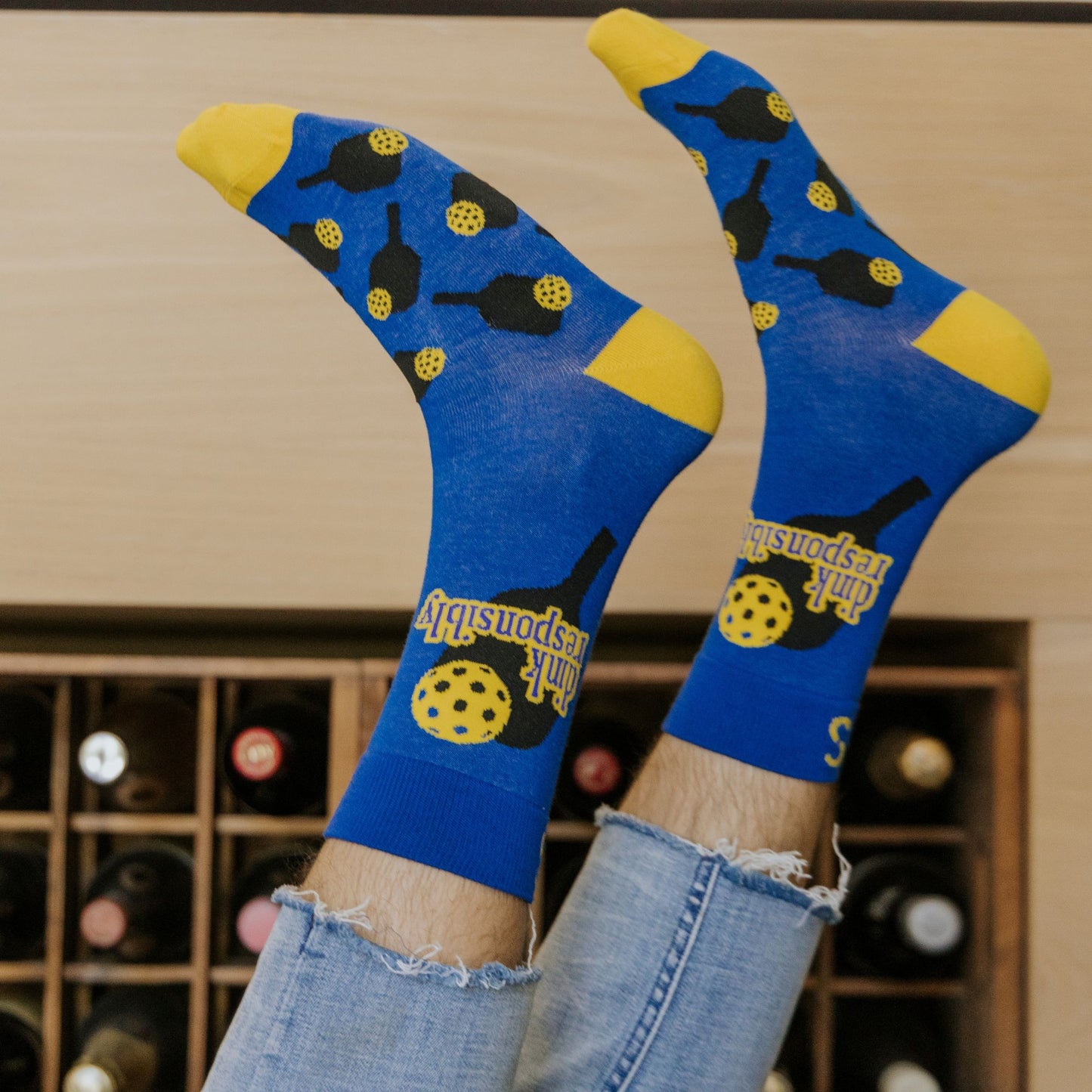 Pickleball Dinker Bamboo Sport Socks