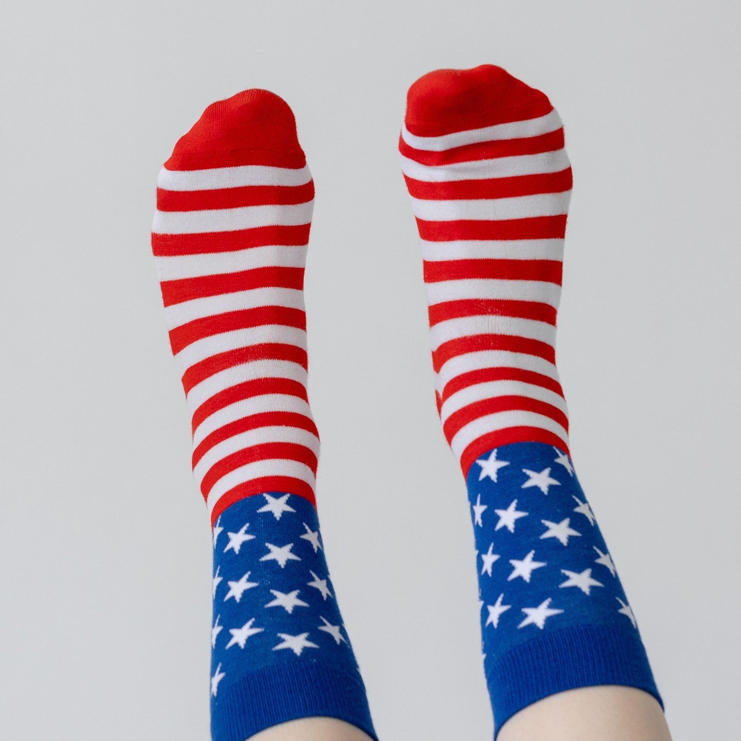 USA Flag Natural Bamboo Knit Socks