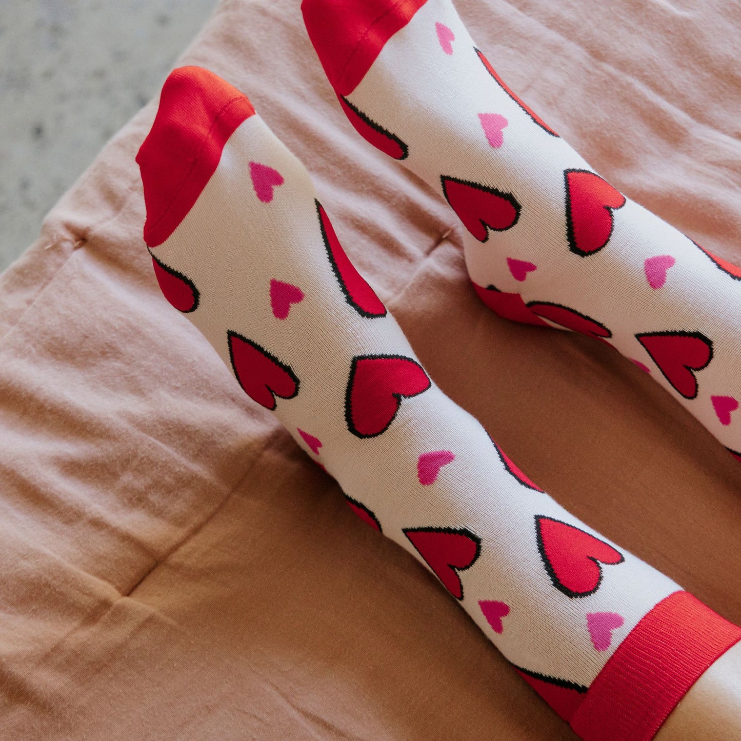 V-Day Natural Bamboo Knit Socks