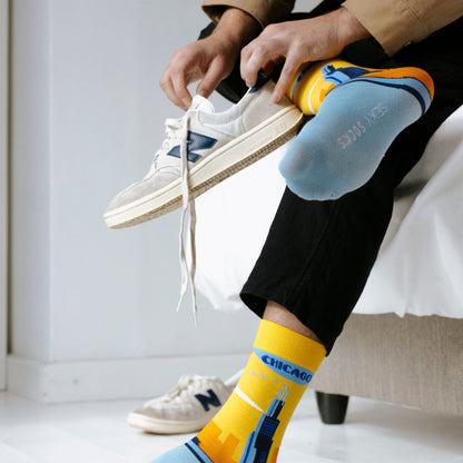 Chicago Skyline Bamboo City Socks