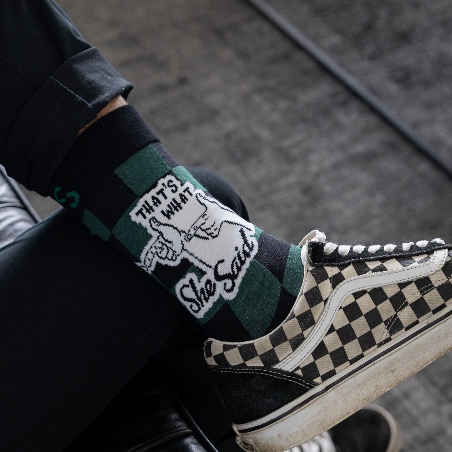 What She Said Natural Bamboo Knit Socks