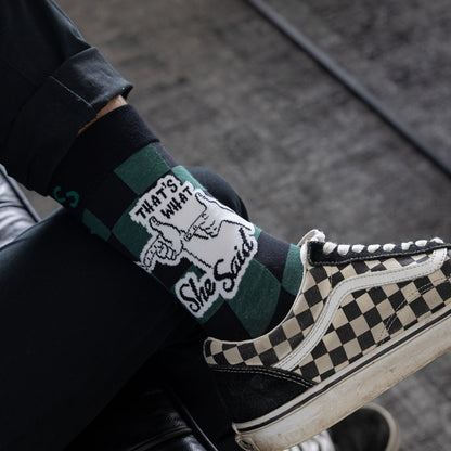 What She Said Natural Bamboo Knit Socks