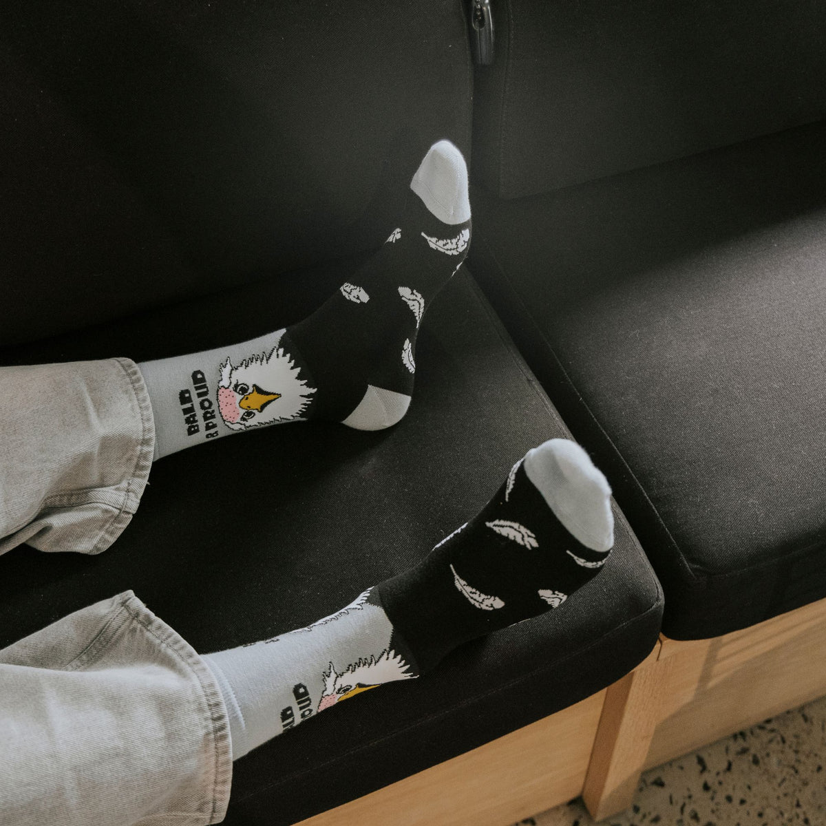 Bald & Proud Humor Bamboo Crew Socks