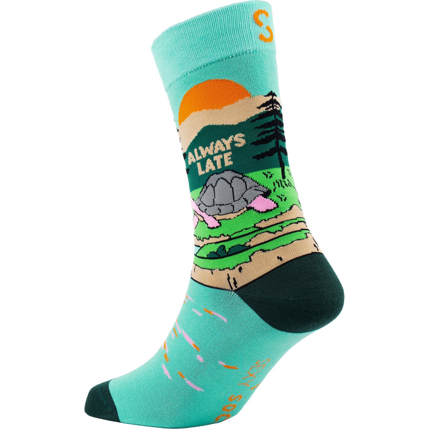 Always Late Funny Bamboo Comfort Socks