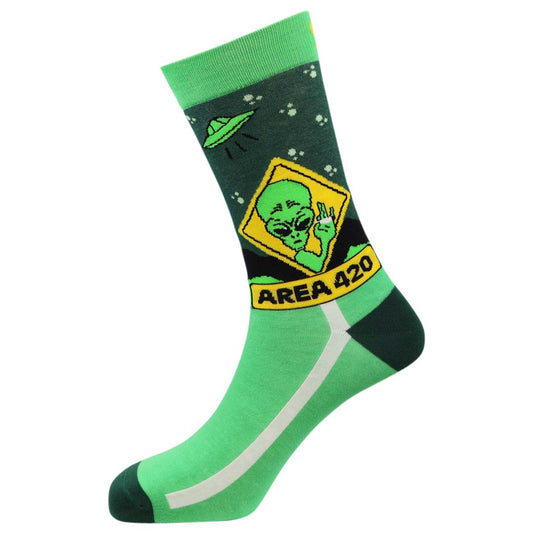 Area 420 Natural Bamboo Knit Socks