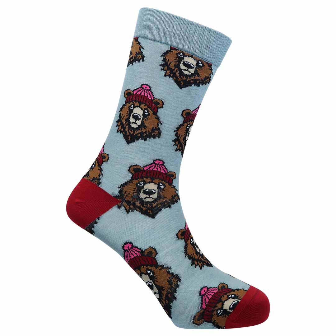 Beanie Bear Bamboo Knit Socks