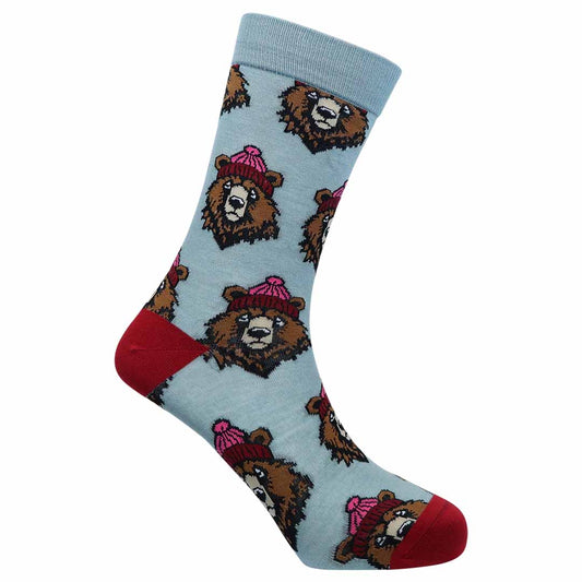 Beanie Bear Bamboo Knit Socks