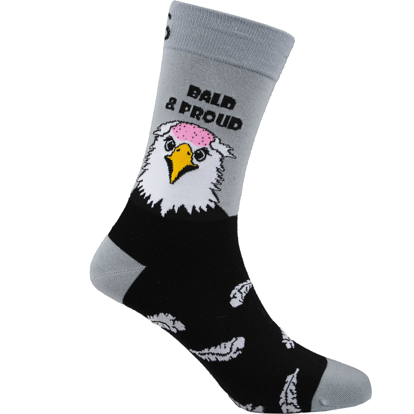 Bald & Proud Humor Bamboo Crew Socks