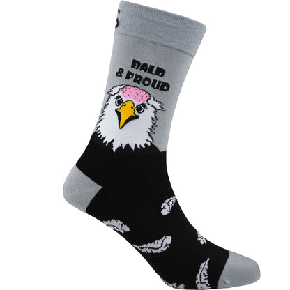 Bald & Proud Humor Bamboo Crew Socks