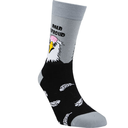 Bald & Proud Humor Bamboo Crew Socks