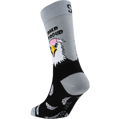 Bald & Proud Humor Bamboo Crew Socks
