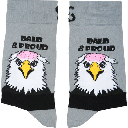 Bald & Proud Humor Bamboo Crew Socks