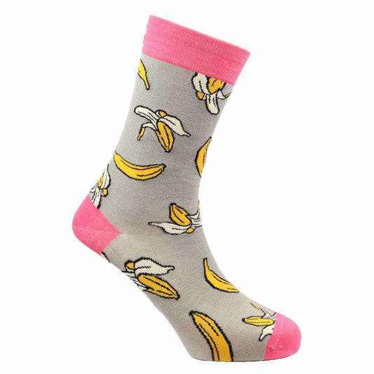 Bananas Natural Bamboo Knit Socks