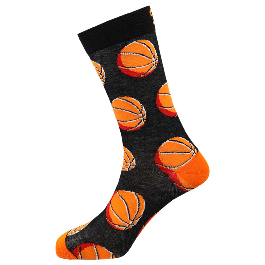 Basketballs Natural Bamboo Knit Socks