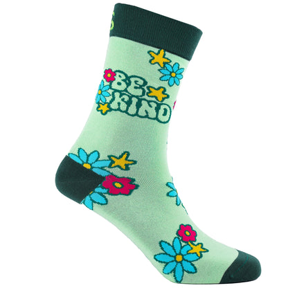 Be Kind Inspirational Bamboo Crew Socks