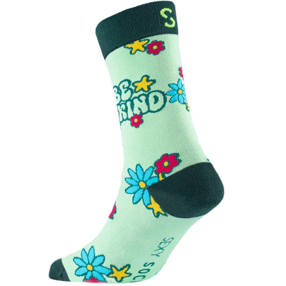 Be Kind Inspirational Bamboo Crew Socks