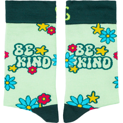 Be Kind Inspirational Bamboo Crew Socks