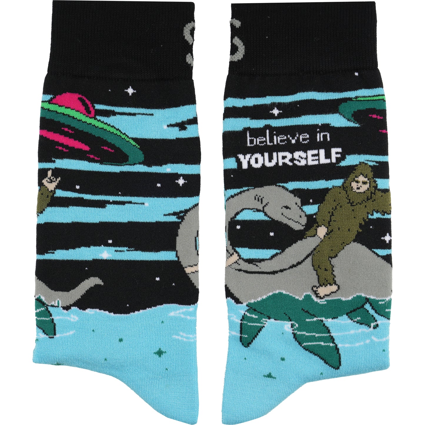 Believe Motivational Bamboo Knit Socks