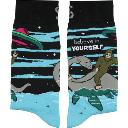 Believe Motivational Bamboo Knit Socks