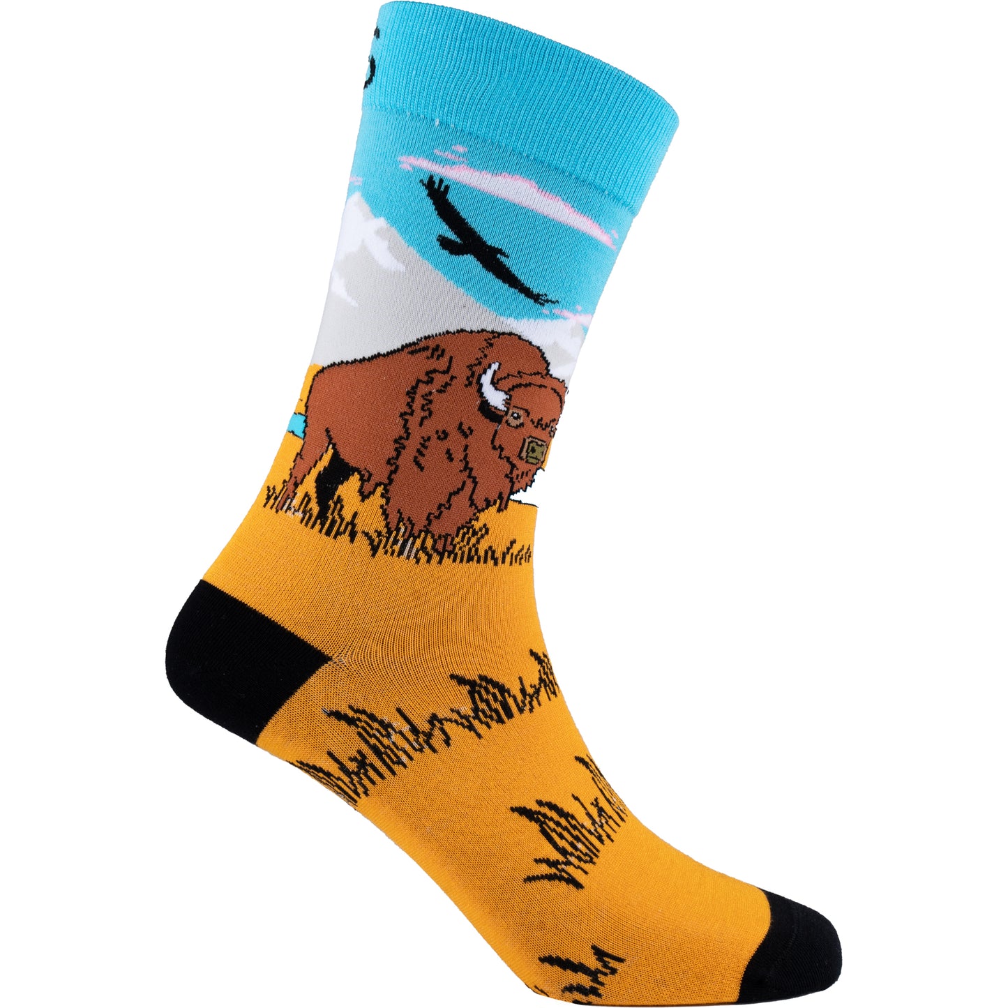 Bison Bamboo Wildlife Animal Socks