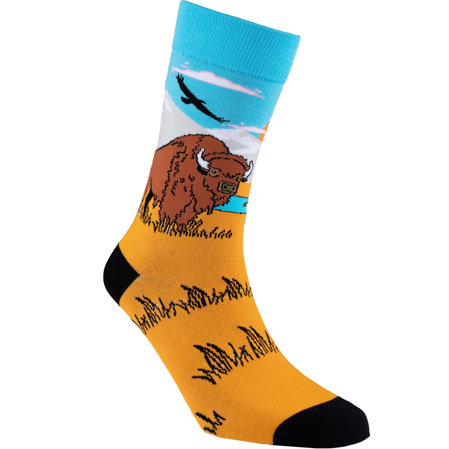 Bison Bamboo Wildlife Animal Socks