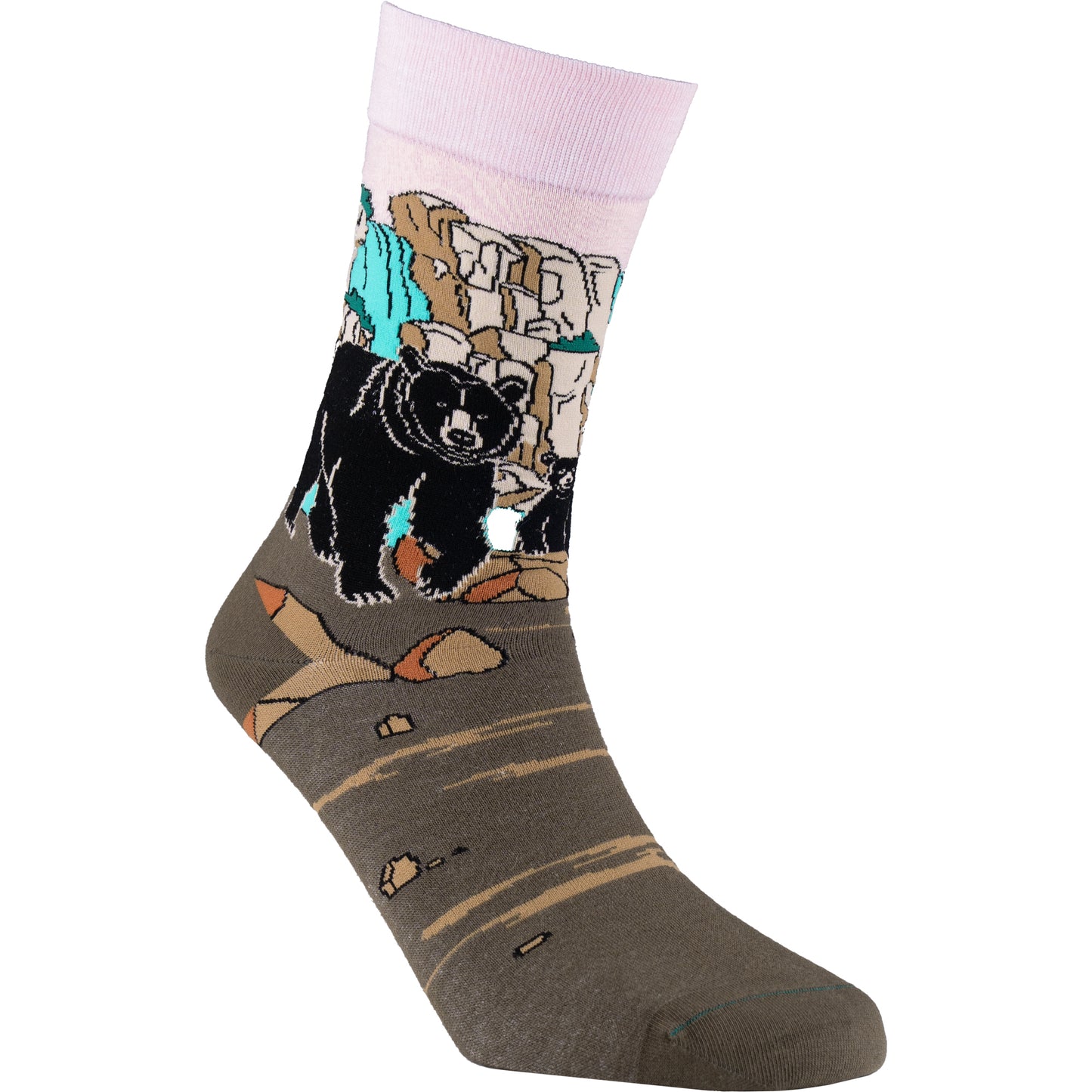Black Bear Bamboo Forest Animal Socks