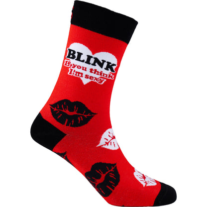Blink Funny Novelty Bamboo Knit Socks