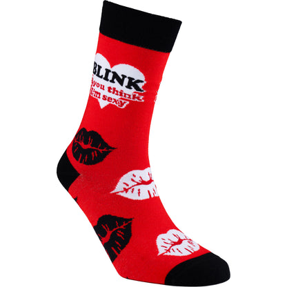Blink Funny Novelty Bamboo Knit Socks
