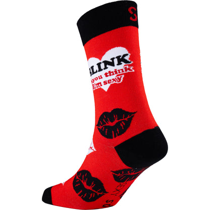 Blink Funny Novelty Bamboo Knit Socks