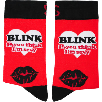 Blink Funny Novelty Bamboo Knit Socks