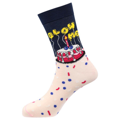 Blow Me Natural Bamboo Knit Socks