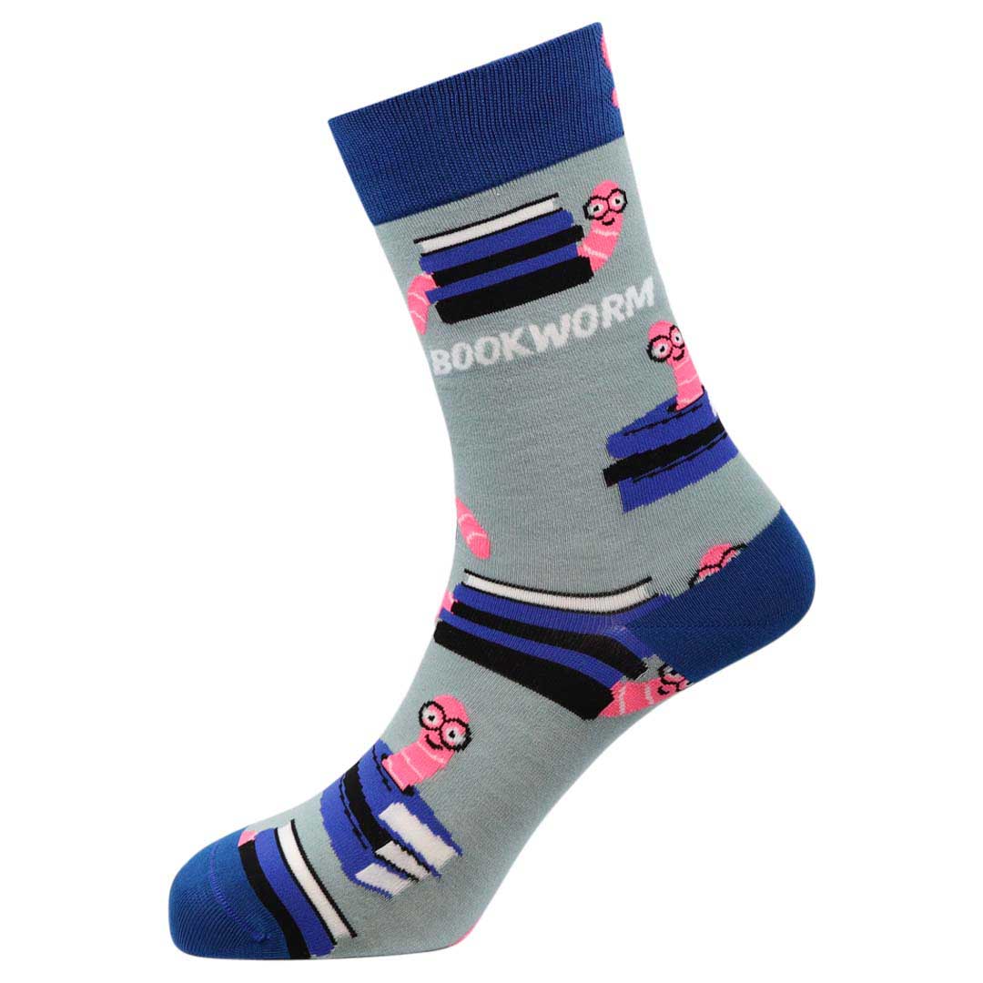 Bookworm Natural Bamboo Knit Socks
