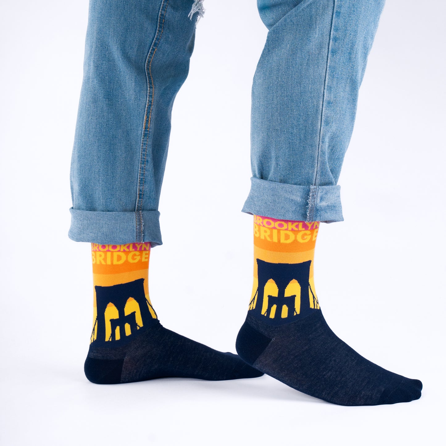 Brooklyn Bridge NYC Bamboo Knit Socks