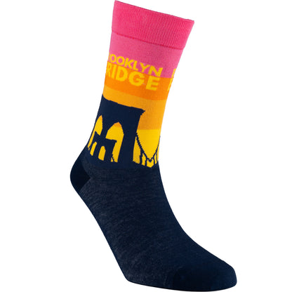 Brooklyn Bridge NYC Bamboo Knit Socks